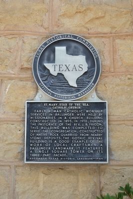 St. Mary, Star of the Sea, Catholic Church Marker image. Click for full size.