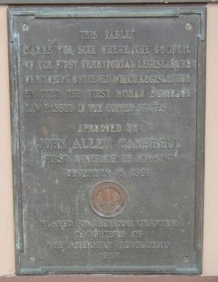 Suffrage Tablet Marker. Click for full size. Suffrage Tablet Marker image. Click for full size.