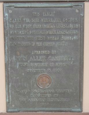 Suffrage Tablet Marker image. Click for full size.