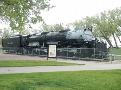 Cheyenne's Big Boy 4004 and Marker image. Click for full size.