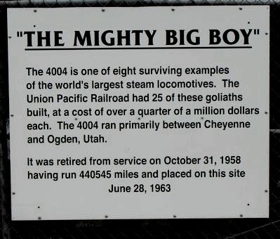"The Mighty Big Boy" Marker image. Click for full size.