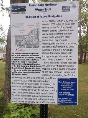 21. Head of St. Joe Navigation Marker image. Click for more information.