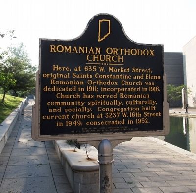 Romanian Orthodox Church Marker image. Click for full size.
