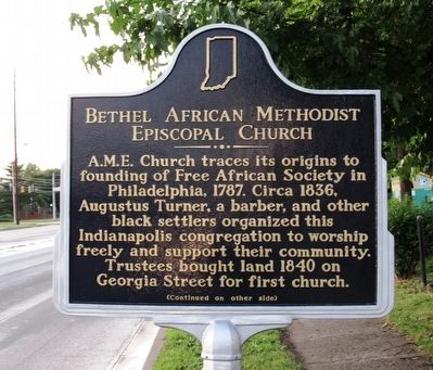 Bethel African Methodist Episcopal Church Marker. Click for full size. Bethel African Methodist Episcopal Church Marker image. Click for full size.