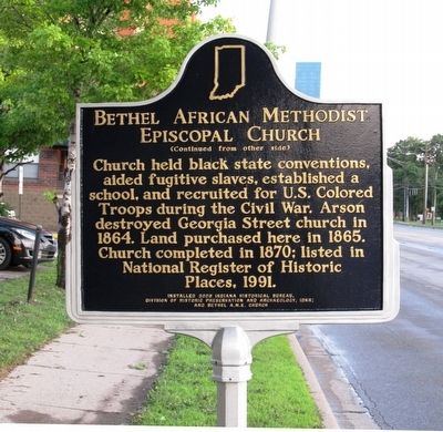 Bethel African Methodist Episcopal Church Marker. Click for full size. Bethel African Methodist Episcopal Church Marker image. Click for full size.