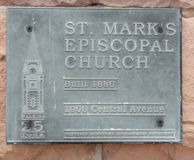 St. Marks Episcopal Church Marker image. Click for full size.