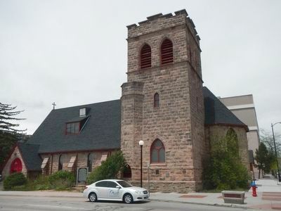 St. Marks Episcopal Church and Markers image. Click for full size.