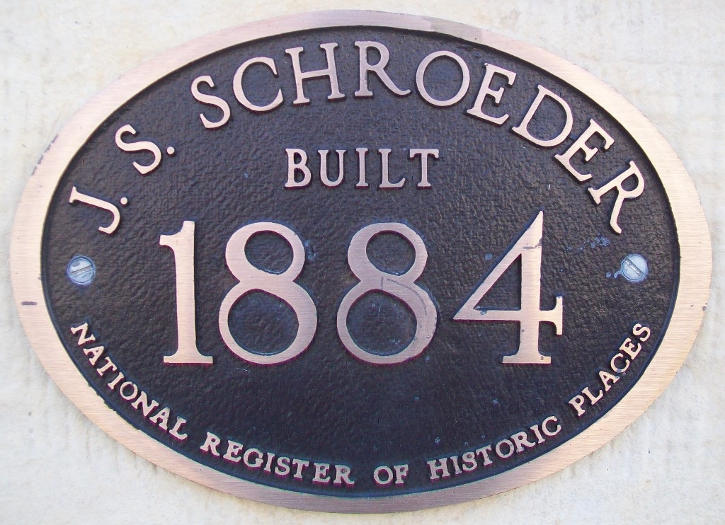 J. S. Schroeder Building NRHP Marker