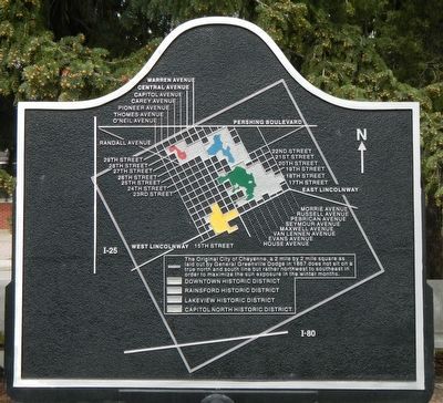 1980 Capitol North National Historic District Marker, reverse image. Click for full size.