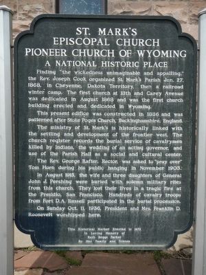 St. Mark's Episcopal Church Marker. Click for full size. St. Mark's Episcopal Church Marker image. Click for full size.