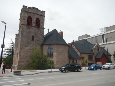 St. Mark's Episcopal Church and Marker image. Click for full size.
