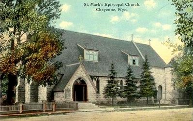St. Mark's Episcopal Church before the bell tower was added. image. Click for full size.