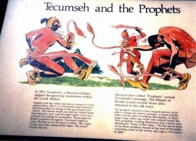 Tecumseh and the Prophets Marker. Click for full size. Tecumseh and the Prophets Marker image. Click for full size.