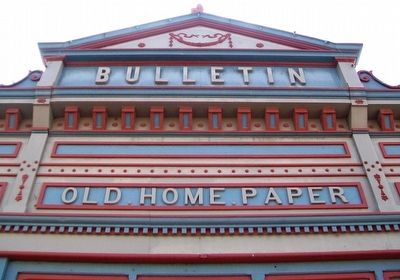 The Bulletin Building Tin Front Detail image. Click for full size.