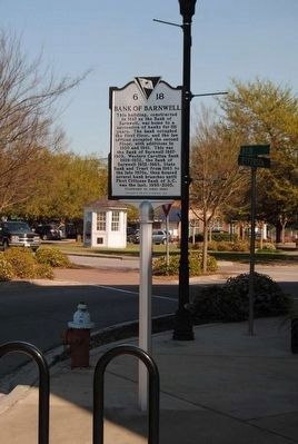 Bank Of Barnwell / Edgar A. Brown Law Office Marker (Front). Click for full size. Bank Of Barnwell / Edgar A. Brown Law Office Marker (Front) image. Click for full size.