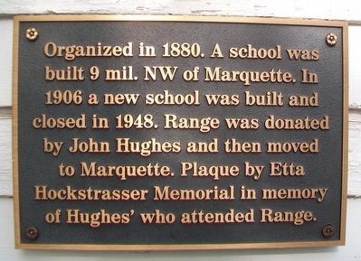 Range School Marker. Click for full size. Range School Marker image. Click for full size.