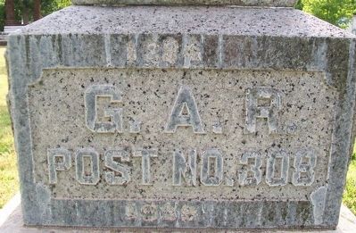 G.A.R. Post No. 308 Memorial Marker. Click for full size. G.A.R. Post No. 308 Memorial Marker image. Click for full size.