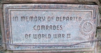World War II Memorial Marker. Click for full size. World War II Memorial Marker image. Click for full size.