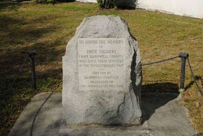 Barnwell County Revolutionary War Monument image. Click for full size.