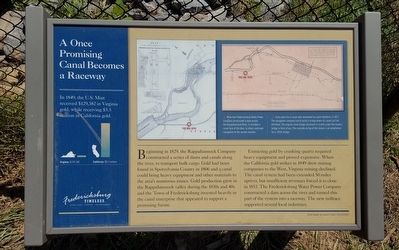 A Once Promising Canal Becomes a Raceway Marker. Click for full size. A Once Promising Canal Becomes a Raceway Marker image. Click for full size.