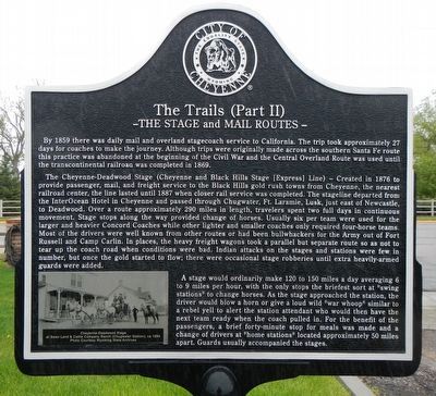 The Trails (Part II) Marker. Click for full size. The Trails (Part II) Marker image. Click for full size.