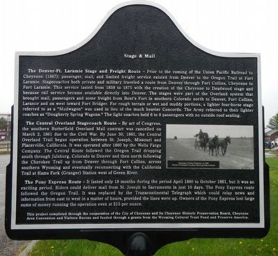 The Trails (Part II) Marker, reverse image. Click for full size.