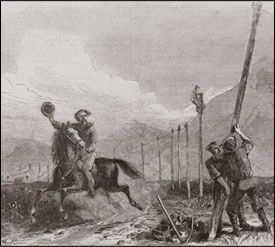 The End of the Pony Express image. Click for full size.