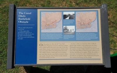 The Canal Ditch: Battlefield Obstacle Marker. Click for full size. The Canal Ditch: Battlefield Obstacle Marker image. Click for full size.