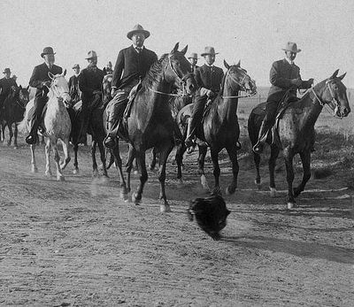 The high point of Roosevelt's 1903 western tour was his 65-mile ride from Laramie to Cheyenne. Click for full size. The high point of Roosevelt's 1903 western tour was his 65-mile ride from Laramie to Cheyenne image. Click for full size.