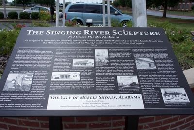 The Singing River Sculpture Marker. Click for full size. The Singing River Sculpture Marker image. Click for full size.