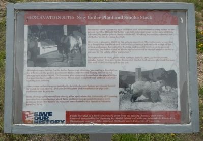 Excavation Site: New Boiler Plant and Smoke Stack Marker image. Click for full size.