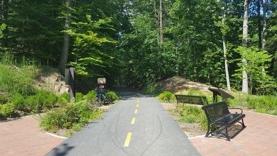 Virginia Central Railway Trail Terminus. Click for full size. Virginia Central Railway Trail Terminus image. Click for full size.