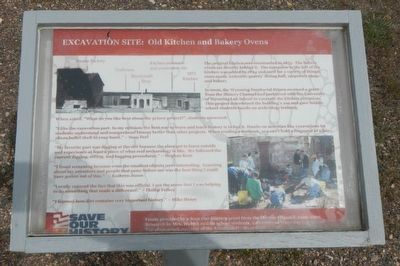Excavation Site: Old Kitchen and Bakery Ovens Marker image. Click for full size.