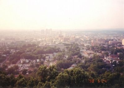 View of Birmingham from the top of Vulcan Statue image. Click for full size.