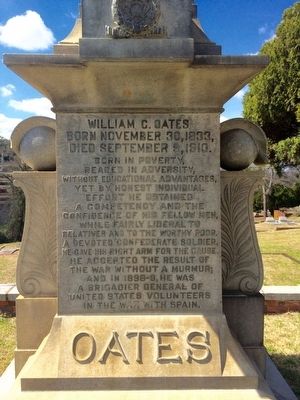 William C. Oates Marker image. Click for full size.
