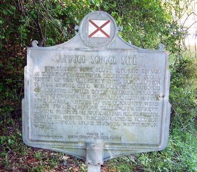 Arwood School Site Marker image. Click for full size.