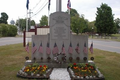North Berwick Veterans Memorial Marker Close view image. Click for full size.