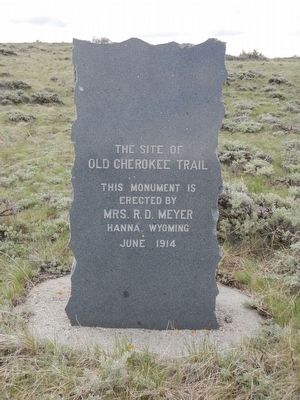 Old Cherokee Trail Marker. Click for full size. Old Cherokee Trail Marker image. Click for full size.