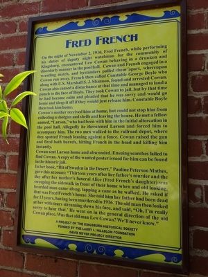 Fred French Marker image. Click for full size.