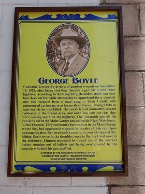 George Boyle Marker image. Click for full size.