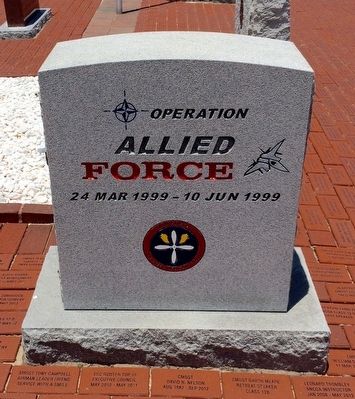 Operation Allied Force Monument (Front) image. Click for full size.