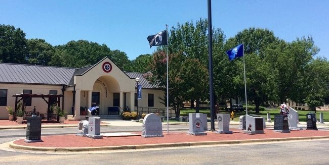 Area view of memorial and Enlisted Heritage Hall. image. Click for full size.