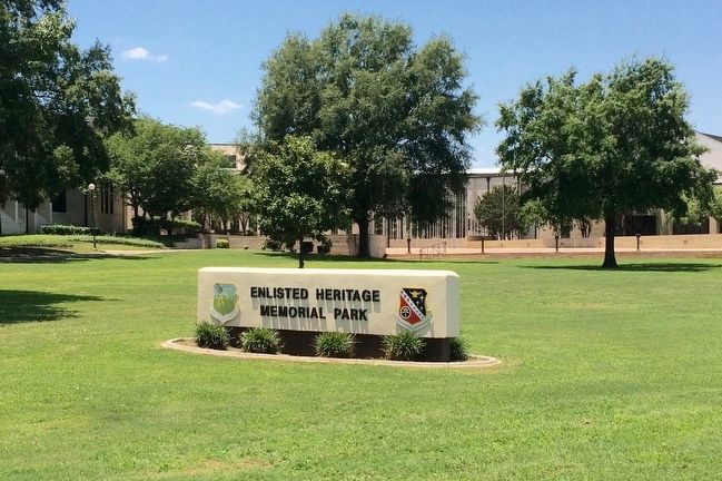 Enlisted Heritage Memorial Park. Click for full size. Enlisted Heritage Memorial Park image. Click for full size.