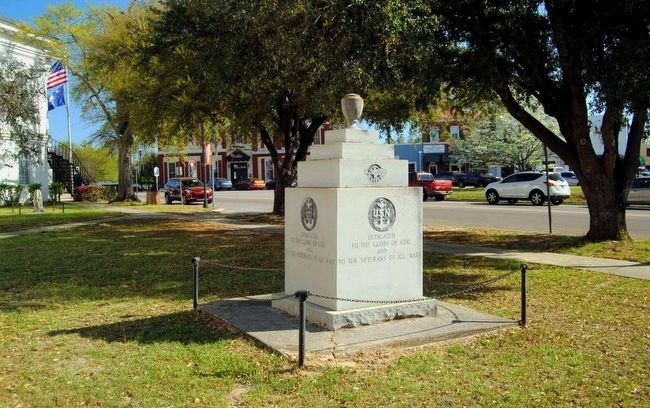 To the Veterans of All The Wars Monument image. Click for full size.
