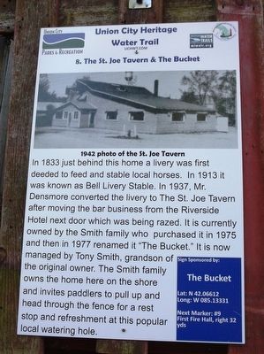 The St. Joe Tavern & The Bucket Marker image. Click for more information.