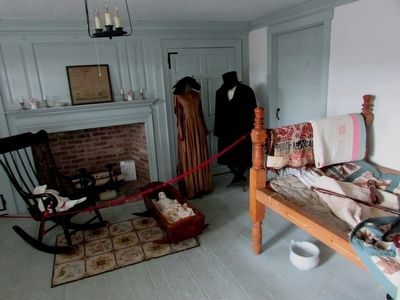 Bedroom in the Cannonball House image. Click for full size.