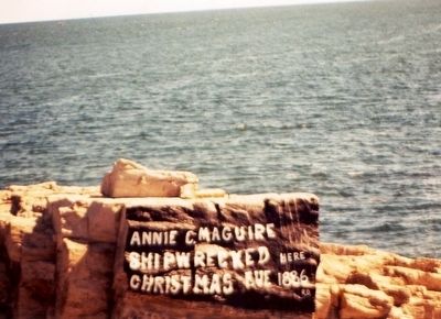 Annie C. McGuire Shipwreck Memorial Marker image. Click for full size.
