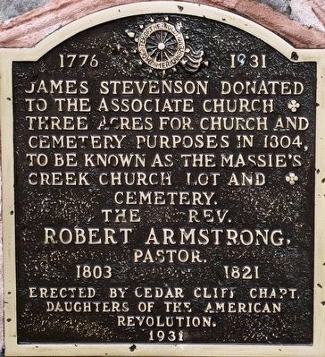 Stevenson Cemetery Gate Marker image. Click for full size.