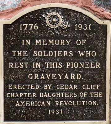Stevenson Cemetery Gate Marker image. Click for full size.