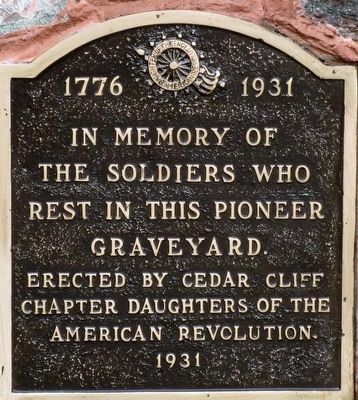 Stevenson Cemetery Gate Marker. Click for full size. Stevenson Cemetery Gate Marker image. Click for full size.